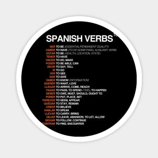 Spanish Verbs Magnet